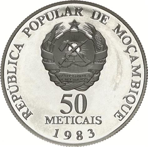 50 Meticais FAO Silver Proof Issue Mozambique Numista