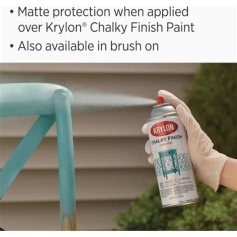 Krylon Chalky Finish Matte Sealer Clear Spray Paint Oz King Soopers