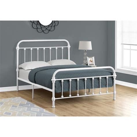 White Full Metal Bed Frame in the Beds department at Lowes.com