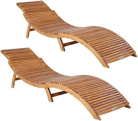 CASARIA JAVA Rocking Wooden Garden Lounger 195x60x93cm FSC