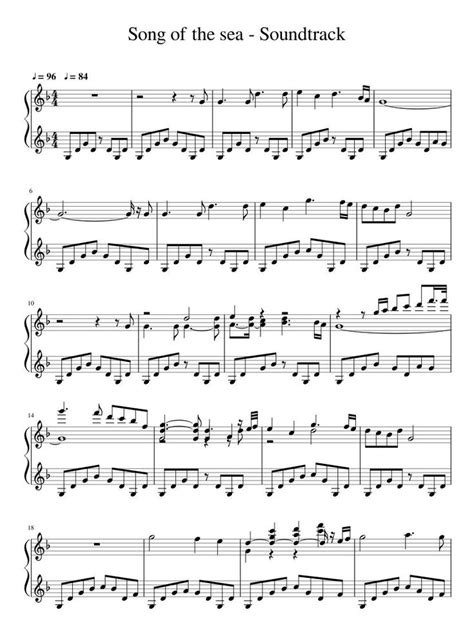 Print and download in PDF or MIDI Song of the sea - Soundtrack. Free ...