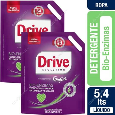 Detergente L Quido Drive Con Suavizante Bioenzimas Recarga X L