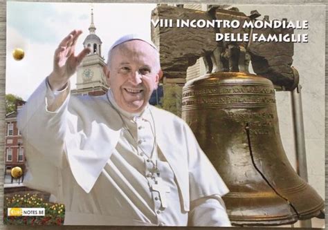 Vatican 2015 2 Euro Rencontre Mondiale Des Familles Lettre Numis