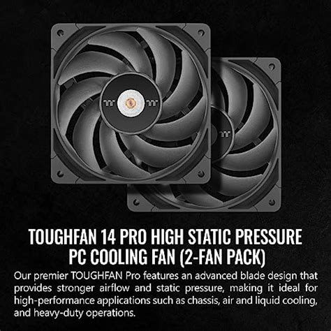 Thermaltake Toughfan 14 Pro High Static Pressure Pc Cooling Fan Pwm