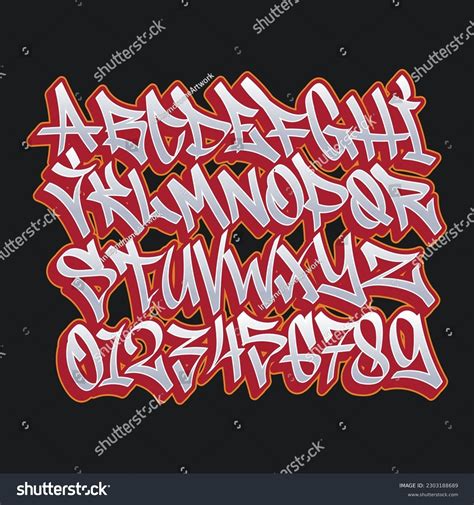 Alphabet Graffiti Style Font Vector Stock Vector (Royalty Free ...