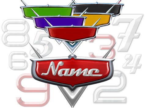 Disney Cars Logo Blank