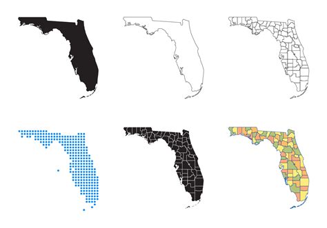 Florida Map Vector 157365 Vector Art at Vecteezy