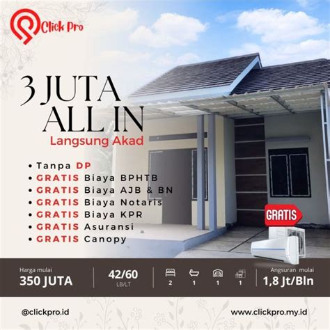 Rumah Cluster Azalea Griya Asri Sriamur Harga Perdana Free Biaya Biaya