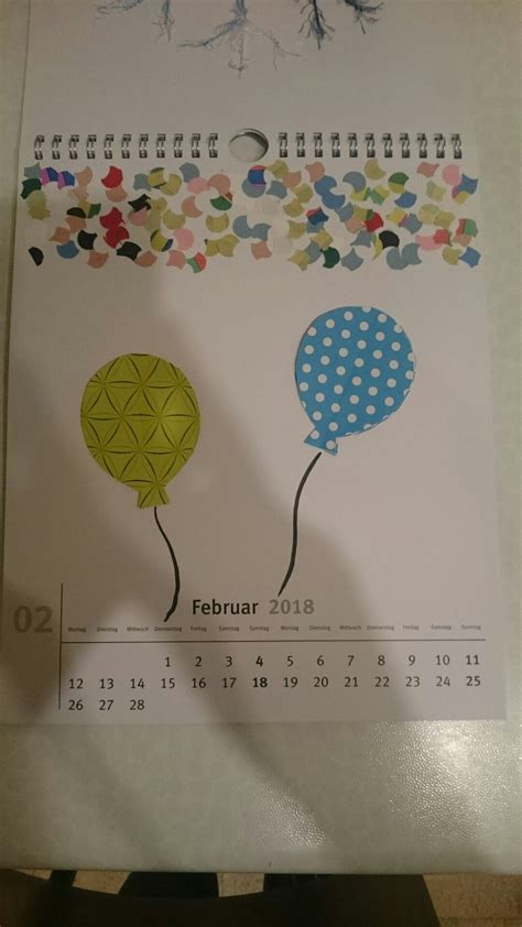 Bastel Kalender Februar Kalender Selber Basteln Kinder Basteln