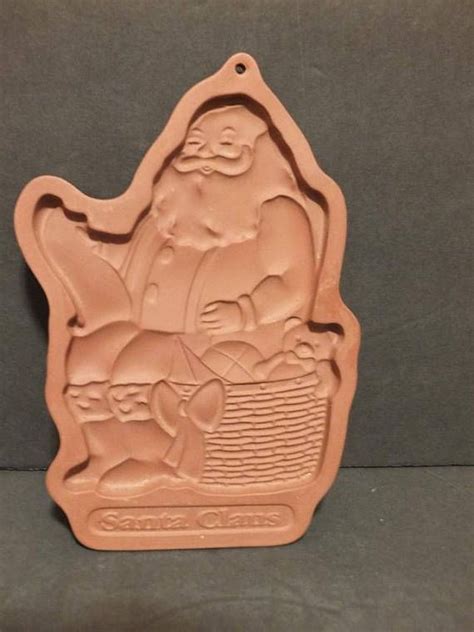 Longaberger Santa Claus Cookie Mold Shortbread Mold Christmas Etsy