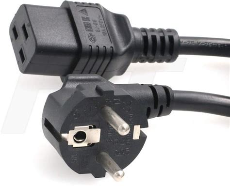 Amazon HangTon Power Cord Right Angle Euro Schuko Male To IEC320