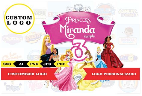 Disney princess, Personalized logo – Phigraphic