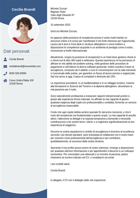 Esempio Di Lettera Di Presentazione Per Infermiere Jobseeker