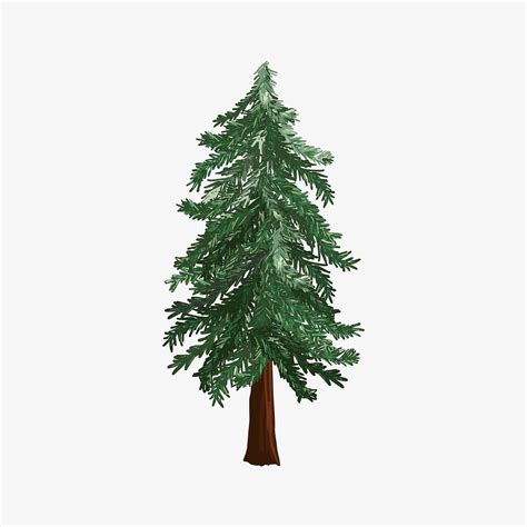 Christmas tree sticker, collage element | Premium Vector Illustration - rawpixel