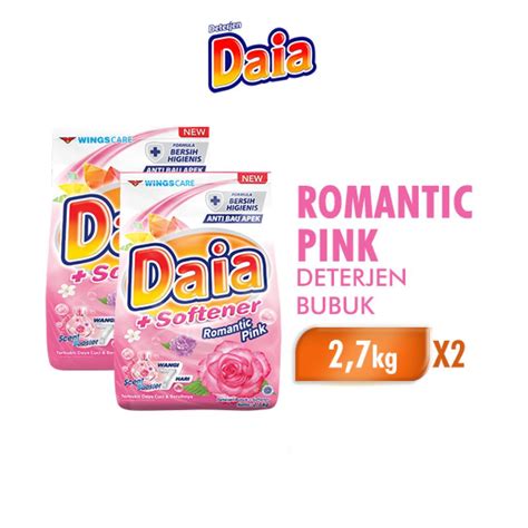 Jual Daia Deterjen Bubuk Romantic Pink Softener Kg X Shopee