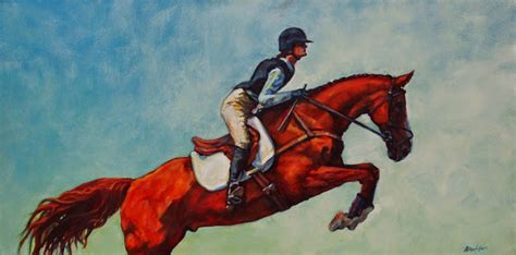 Daily Painters Abstract Gallery Horse And Rider Artjockey Painting