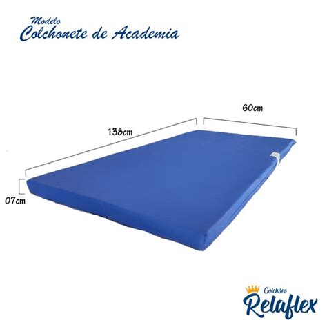 Colchonete Academia D28 Courvin Azul 130x60x07cm