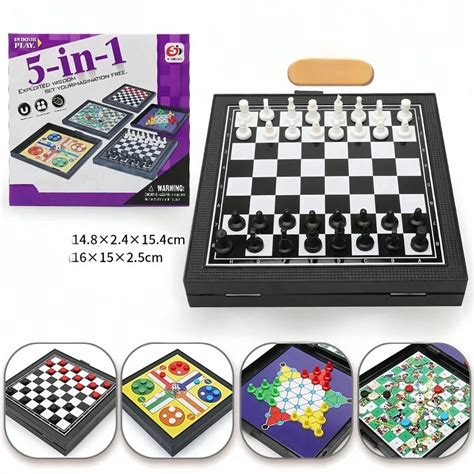 W Magnetyczna Sk Adana Szachownica Gra Planszowa Warcaby Backgammon