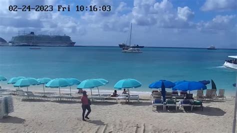 【LIVE】 Live Cam Philipsburg Beach - Sint Maarten | SkylineWebcams