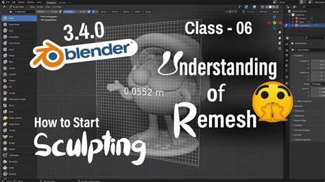 Class How To Use Remesh In Sculpt Mode In Blender D Sculpting