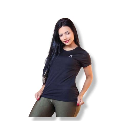 Camiseta Baby Look Dry Fit Feminina Fitness Academia Shopee Brasil