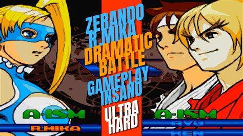 ZERANDO R MIKA DRAMATIC BATTLE STREET FIGHTER ALPHA 3 MAX GAME