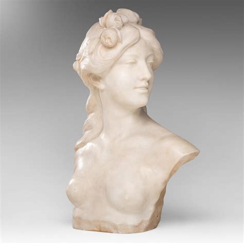 Lot Jef Lambeaux 1852 1908 The Bust Of A Nude Flora Carrara