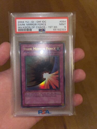 Yu Gi Oh Dark Mirror Force St Edition Ioc Psa Ebay