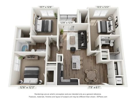 Floor Plans of Evolve St. James Apartment Homes in Southport, NC