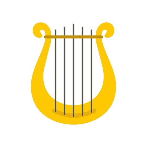 Premium Vector Harp Icon Isolated On White Background Vector Illustration