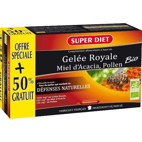 Gelée royale défenses naturelles bio offre spéciale 50 gratuit Super