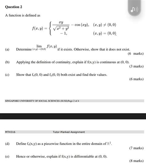 Solved A Function Is Defined As Chegg