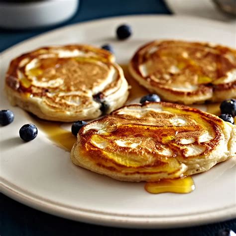 American Pancakes With Blueberries And Maple Syrup | Pancake Recipes ...