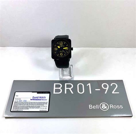 Bell Ross Aviation Heritage Br Black Yellow Dial Tns