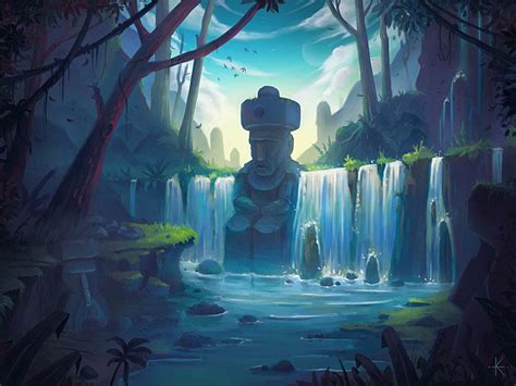 Artstation Waterfall