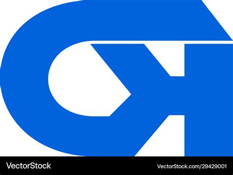 Letter Ck Symbol Linked Geometric Design Logo Vector Image