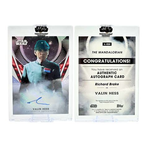 The Adventure Begins | 2023 Star Wars Signatures Valin Hess Autograph - The Adventure Begins