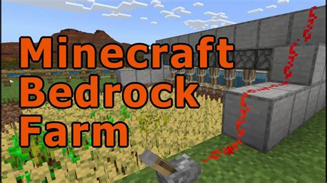 How To Make A Wheat Farm Minecraft 120 Bedrock Youtube