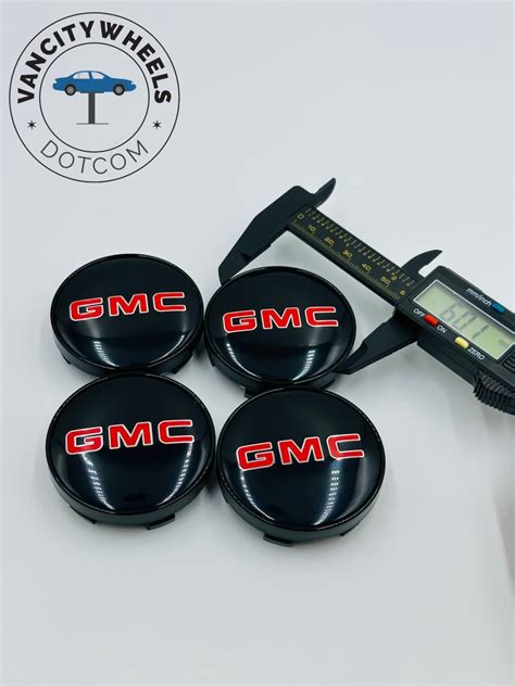 Premium 4Pcs GMC Wheel Center Caps in Varied Sizes & Wheel Cap Base ...