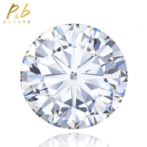 Pubang Real Moissanite Rodada Brilhante Corte Pedras Preciosas Soltas