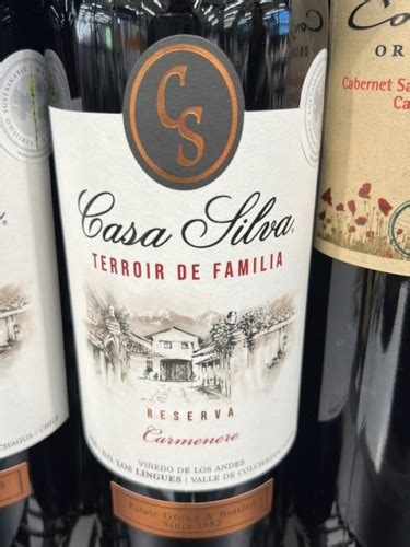 Casa Silva Reserva Cuvée Colchagua Carmenère Cabernet Sauvignon Vivino