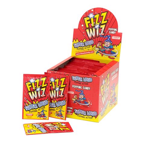 Fizz Wiz Super Loud Popping Candy Strawberry Flavour 50 X 5g