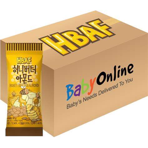 Hbaf Dry Roasted Honey Butter Almond Party Box 30g X 72 Packs