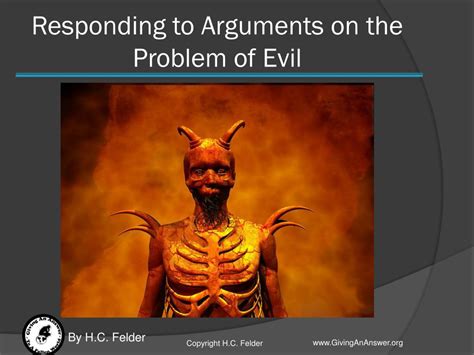 PPT - Responding to Arguments on the Problem of Evil PowerPoint ...