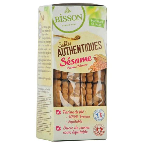 Sablés authentiques au sésame 175g Bisson Belvibio