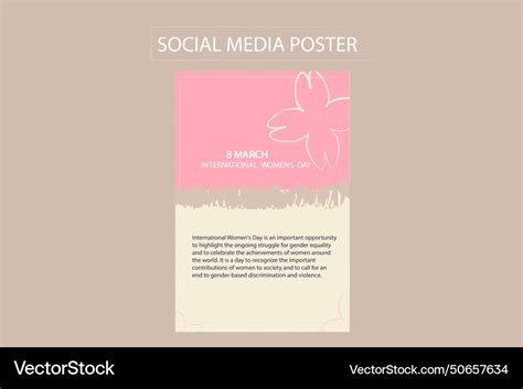 8 march international womens day poster Royalty Free Vector