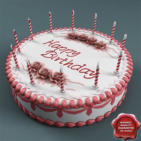 Birthday Cake 3d Model 9 Max Free3d