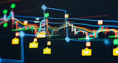 Bar Graphs Diagrams Financial Figures Abstract Glowing Forex Chart