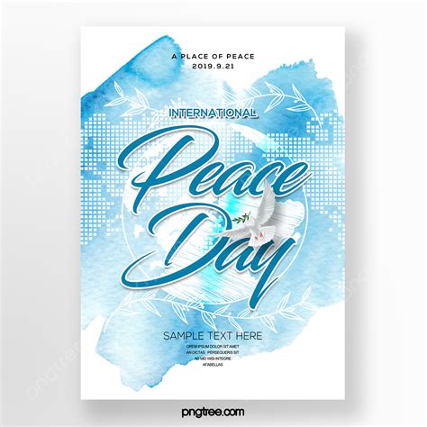 Ink Background Style World Peace Day Poster Template Download on Pngtree