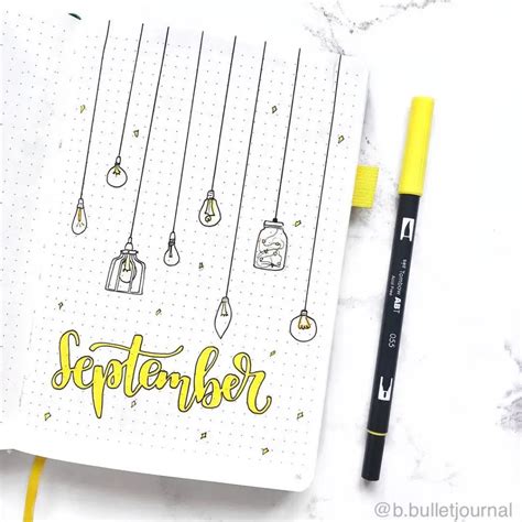 30 September Bullet Journal Ideas To Plan The Month